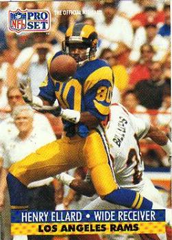 Henry Ellard Los Angeles Rams 1991 Pro set NFL #199